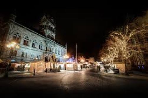 Chester's Christmas Market is a lovely place to walk at night. © Mark Carline