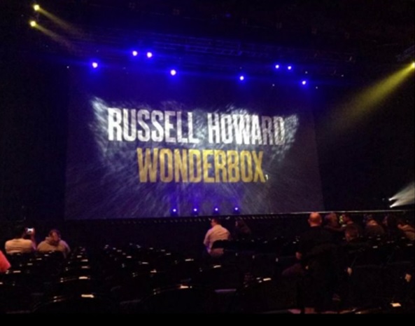 Russell Howard performing his Wonderbox tour in March 2014 (Source: Laura Savvas)